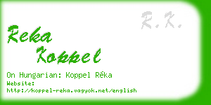 reka koppel business card
